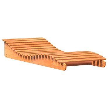 vidaXL Ξαπλώστρα Καφέ Κεριού 205x80x31,5cm από Μασίφ Ξύλο Πεύκου 1 τεμ.