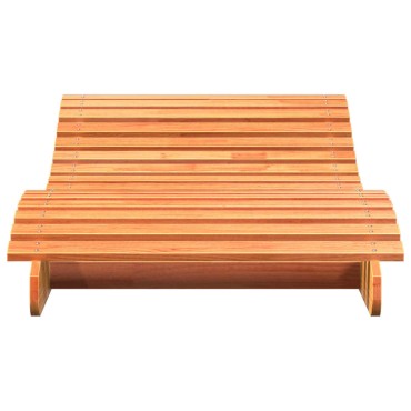 vidaXL Ξαπλώστρα Καφέ Κεριού 205x80x31,5cm από Μασίφ Ξύλο Πεύκου 1 τεμ.