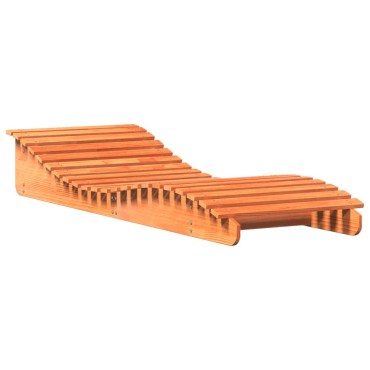 vidaXL Ξαπλώστρα Καφέ Κεριού 205x70x31,5cm από Μασίφ Ξύλο Πεύκου 1 τεμ.