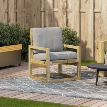 vidaXL Καρέκλα Κήπου 57,5x63x76cm από Εμποτισμένο Ξύλο Πεύκου 1 τεμ.