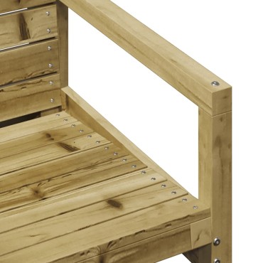 vidaXL Καρέκλα Κήπου 57,5x63x76cm από Εμποτισμένο Ξύλο Πεύκου 1 τεμ.