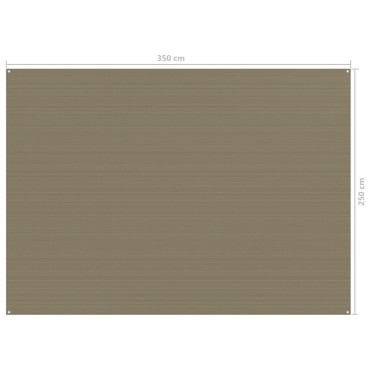 vidaXL Χαλί Σκηνής Taupe 250 x 350 εκ.