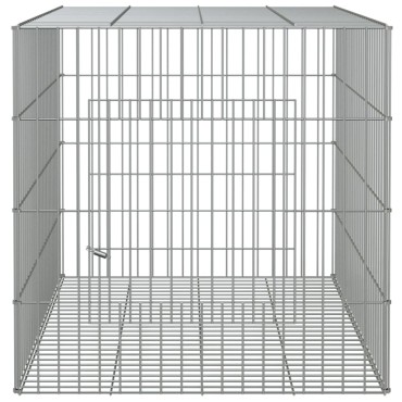 vidaXL Κλουβί Κουνελιών 78 x 54 x 54 εκ. από Γαλβανισμένο Σίδερο