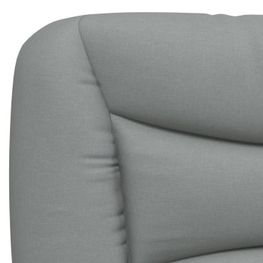 vidaXL Σκελετός Κρεβατιού Χωρίς Στρώμα Αν. Γκρι 120x200 εκ. Υφασμάτινο