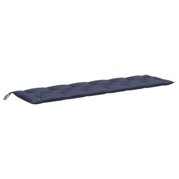 vidaXL Μαξιλάρια Πάγκου Κήπου Ναυτικό Μπλε 200x50x7cm Ύφασμα Oxford
