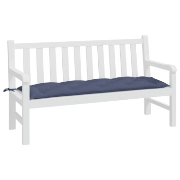 vidaXL Μαξιλάρια Πάγκου Κήπου Ναυτικό Μπλε 150x50x7cm Ύφασμα Oxford