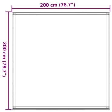vidaXL Χαλί Σκηνής Taupe 200 x 200 εκ.