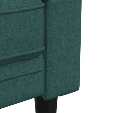 vidaXL Καναπές Διθέσιος Chesterfield Πράσινος Υφασμάτινος 182,5x74,5x74,5cm 1 τεμ.