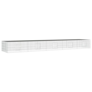 vidaXL Κλουβί Κουνελιών 5 Πάνελ 541x109x54 εκ. από Γαλβανισμένο Σίδερο