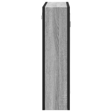 vidaXL Καθρέφτης Μπάνιου Ντουλάπι Γκρι Sonoma 60x16x60cm Επεξ. Ξύλο 1 τεμ.