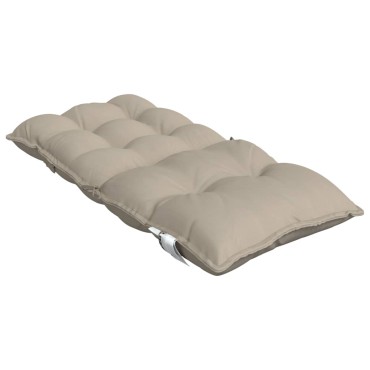 vidaXL Μαξιλάρια Καρέκλας Χαμηλή Πλάτη 6 τεμ. Taupe Ύφασμα Oxford 100x50x7cm