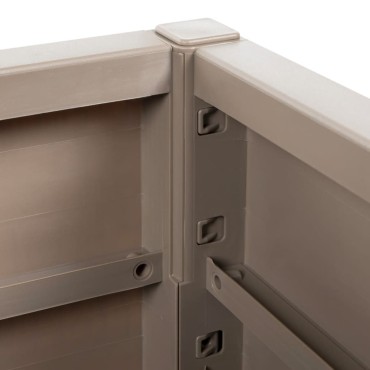 vidaXL Ζαρντινιέρα Κήπου Ανοιχτό Καφέ 80x36x35 εκ. Πολυπροπυλένιο