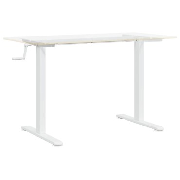 vidaXL Σκελετός Όρθιου Γραφείου Λευκός (94-135)x60x(70-114)cm Ατσάλι 1 τεμ.