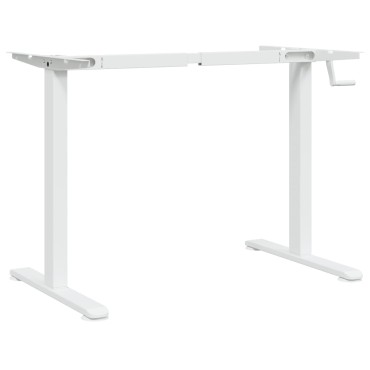 vidaXL Σκελετός Όρθιου Γραφείου Λευκός (94-135)x60x(70-114)cm Ατσάλι 1 τεμ.