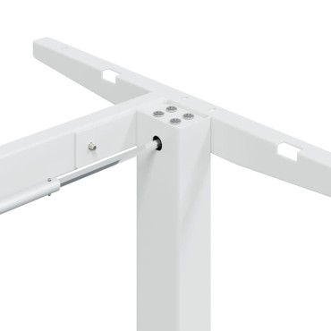 vidaXL Σκελετός Όρθιου Γραφείου Λευκός (94-135)x60x(70-114)cm Ατσάλι 1 τεμ.