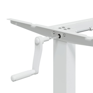 vidaXL Σκελετός Όρθιου Γραφείου Λευκός (94-135)x60x(70-114)cm Ατσάλι 1 τεμ.