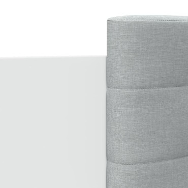 vidaXL Πλαίσιο Κρεβατιού με Κεφαλάρι & λυχνίες LED Λευκό 75 x 190 εκ.