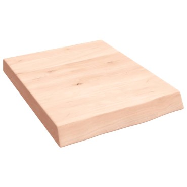 vidaXL Ράφι Τοίχου 40x50x(2-6)cm από Ακατέργαστο Μασίφ Ξύλο Δρυός 1 τεμ.