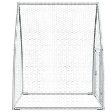 vidaXL Κοτέτσι - Κλουβί Ασημί 100x105x120 εκ. από Γαλβανισμένο Χάλυβα