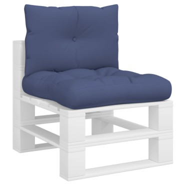 vidaXL Μαξιλάρι Παλέτας Ναυτικό Μπλε 60x38x13cm Υφασμάτινο