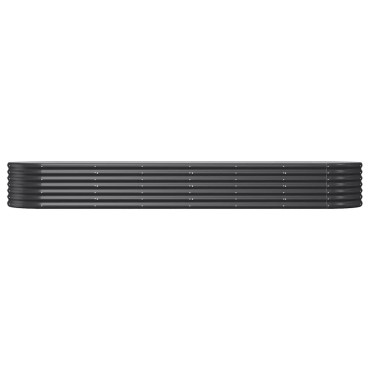 vidaXL Ζαρντινιέρα Ανθρακί 296x80x36 εκ Ατσάλι με Ηλεκτρ. Βαφή Πούδρας