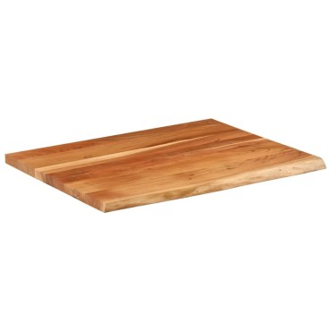 vidaXL Επιφάνεια Γραφείου Ορθογώνια 100x80x2,5cm Μασίφ Ξύλο Ακακίας