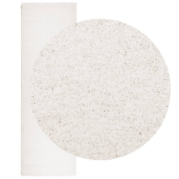 vidaXL Χαλί Shaggy PAMPLONA με Ψηλό Πέλος Μοντέρνο Κρεμ 80x250cm