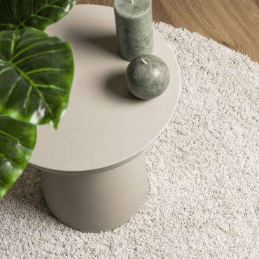 vidaXL Χαλί Shaggy PAMPLONA με Ψηλό Πέλος Μοντέρνο Κρεμ 80x250cm