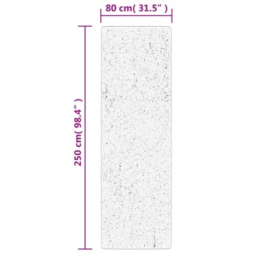 vidaXL Χαλί Shaggy PAMPLONA με Ψηλό Πέλος Μοντέρνο Κρεμ 80x250cm