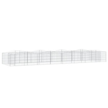 vidaXL Συρματοκιβώτιο Τοξωτό 400x100x50 εκ. από Γαλβανισμένο Σίδερο