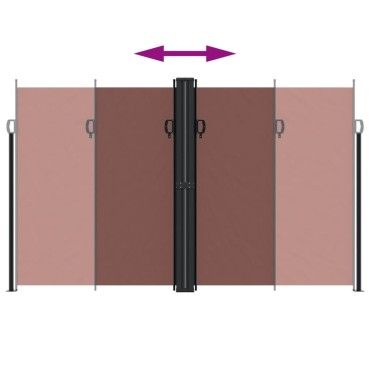 vidaXL Σκίαστρο Πλαϊνό Συρόμενο Καφέ 200 x 1200 εκ.
