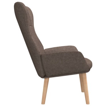 vidaXL Πολυθρόνα Relax Taupe Υφασμάτινη 70x77x94cm 1 τεμ.