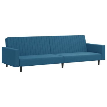 vidaXL Σετ Σαλονιού 2 τεμ. Μπλε από Βελούδο 220x84,5x69cm  Διθέσιος