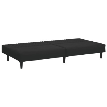 vidaXL Σετ Σαλονιού 2 τεμ. Μαύρο Βελούδινο 200x84,5x69cm  Διθέσιος