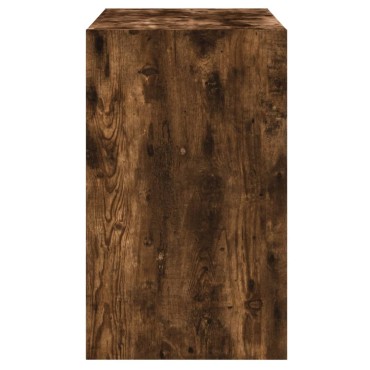 vidaXL Παπουτσοθήκη Καπνιστή Δρυς 80x42x69cm από Επεξεργασμένο Ξύλο