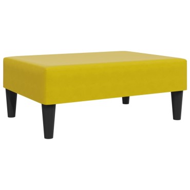 vidaXL Σαλόνι Σετ 2 τεμ. Κίτρινο από Βελούδο 220x84,5x69cm  Διθέσιος