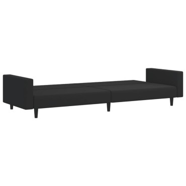 vidaXL Σετ Σαλονιού 2 τεμ. Μαύρο Βελούδινο 220x84,5x69cm  Διθέσιος