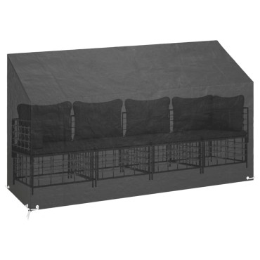 vidaXL Καλύμματα Πάγκου με 12 Κρίκους 2 τεμ. 210x70x70/88cm Πολυαιθ.