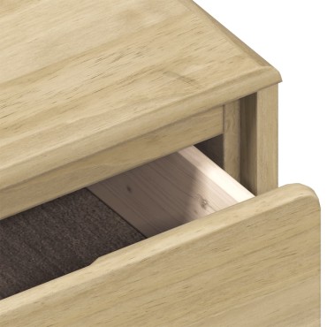 vidaXL Τραπέζι Σαλονιού SAUDA Χρ. Δρυός 99x55x45cm Μασίφ Ξύλο Πεύκου 1 τεμ.