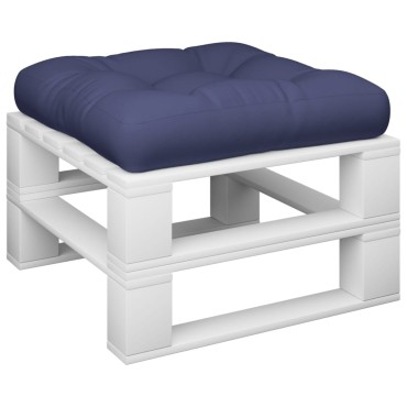 vidaXL Μαξιλάρι Παλέτας Ναυτικό Μπλε 60x60x12cm Υφασμάτινο