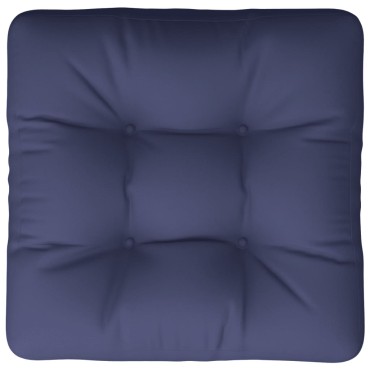 vidaXL Μαξιλάρι Παλέτας Ναυτικό Μπλε 60x60x12cm Υφασμάτινο