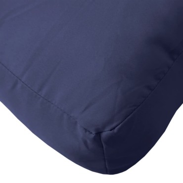 vidaXL Μαξιλάρι Παλέτας Ναυτικό Μπλε 60x60x12cm Υφασμάτινο