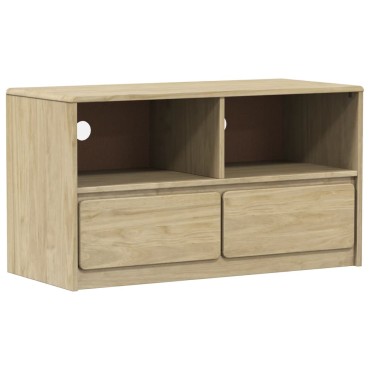 vidaXL Έπιπλο Τηλεόρασης SAUDA Χρώμα Δρυός 99x43x55cm Μασίφ Πεύκο