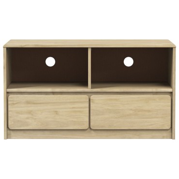 vidaXL Έπιπλο Τηλεόρασης SAUDA Χρώμα Δρυός 99x43x55cm Μασίφ Πεύκο