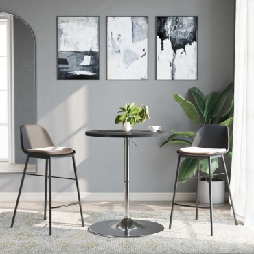 vidaXL Βάση Τραπεζιού Μπαρ 45x90cm από Επιχρωμιωμένο Ατσάλι