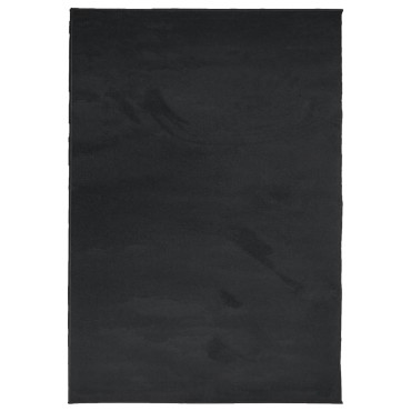 vidaXL Χαλί OVIEDO με Κοντό Πέλος Μαύρο 160x230cm