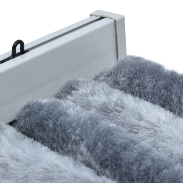 vidaXL Σήτα - Κουρτίνα Πόρτας Ασημί 118 x 220 εκ. από Σενίλ