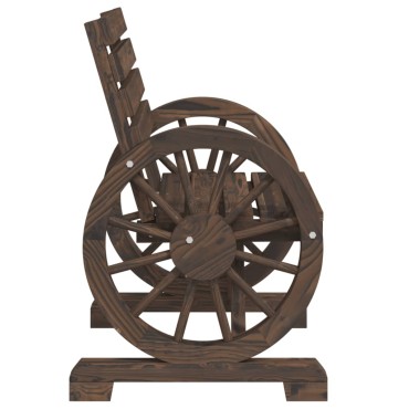 vidaXL Καρέκλες Κήπου 2 τεμ. 58x58x78,5cm από Μασίφ Ξύλο Ελάτης Διθέσιος