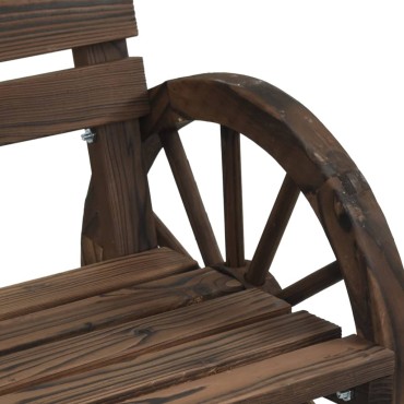 vidaXL Καρέκλες Κήπου 2 τεμ. 58x58x78,5cm από Μασίφ Ξύλο Ελάτης Διθέσιος