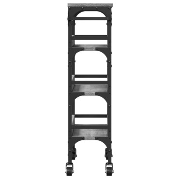 vidaXL Τρόλεϊ Κουζίνας Sonoma Γκρι 53x20x76cm από Επεξεργασμένο Ξύλο 1 τεμ.